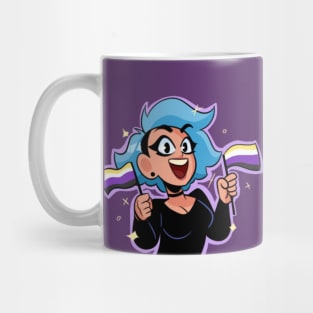 PeachFuzz Nonbinary Pride Mug